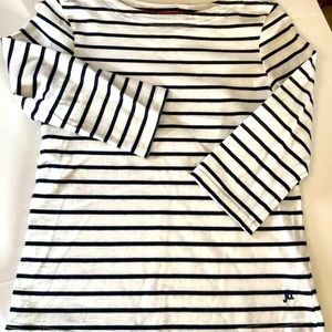Mini Boden Girls Breton Top. Size 13-14